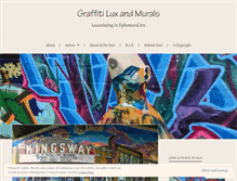 Tablet Screenshot of graffitiluxandmurals.com
